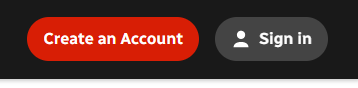 Two buttons: Create account and Sign In.