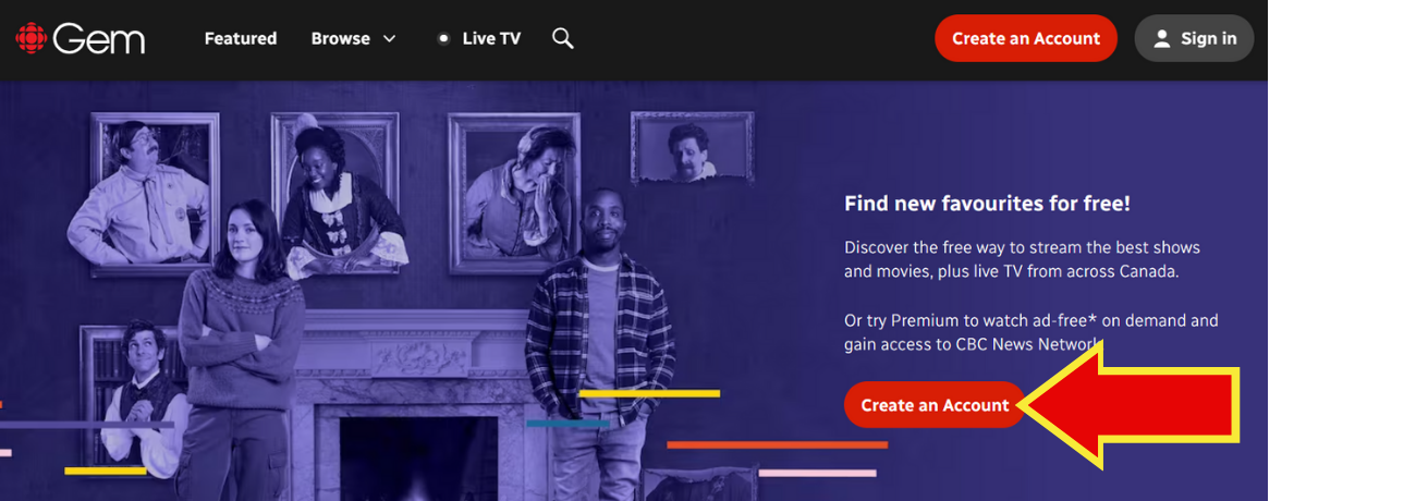 Sign up or sign in to access programs on CBC Gem CBC Help Centre