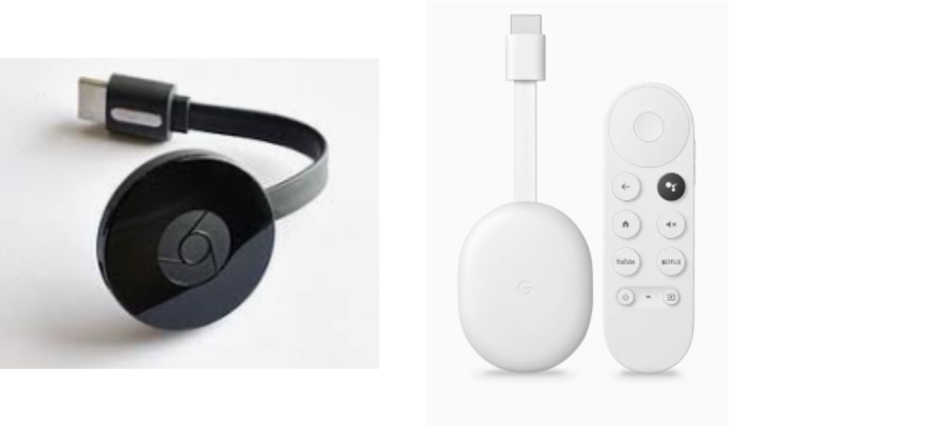 Screenshot of newer supported Chromecast devices.