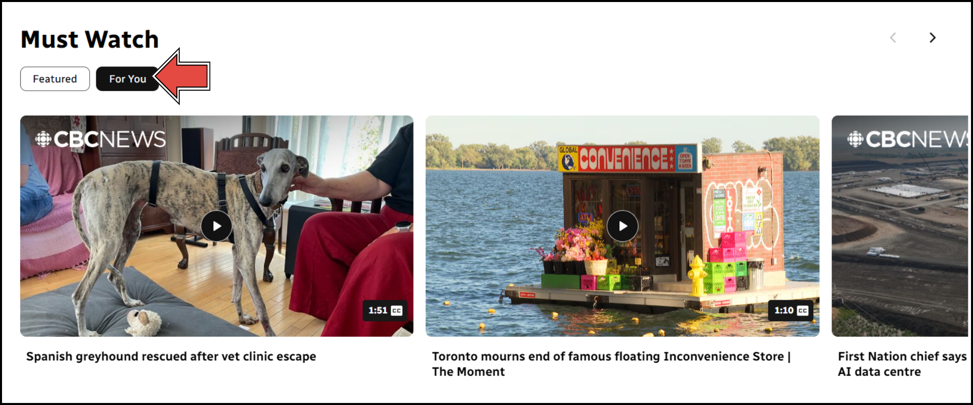Must watch section.